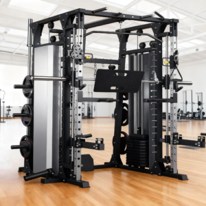 Commercial Smith Machine Power Rack with Functional Trainer