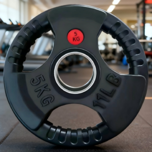 Tri-Grip Rubber Coated Weight Plates | Commercial Olympic Barbell Plates
